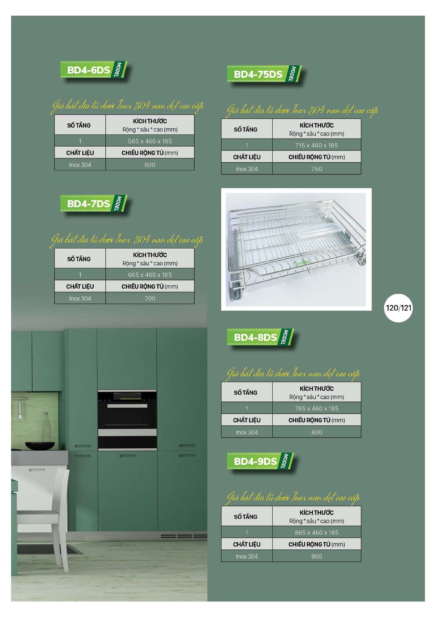 Catalogue SEVILLA 2026 - Bảng giá Thiết bị nhà bếp 122 Catalogue SEVILLA 2026 Bang gia Thiet bi nha bep Page 121