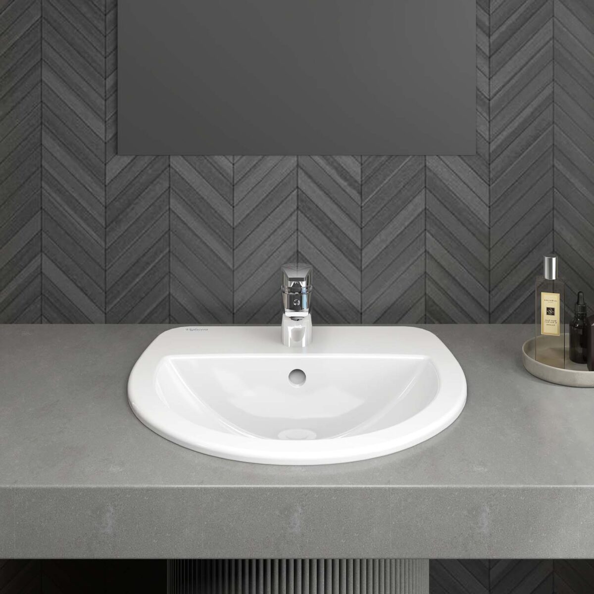 Chậu lavabo dương vành VIGLACERA CD12 - Ảnh 4