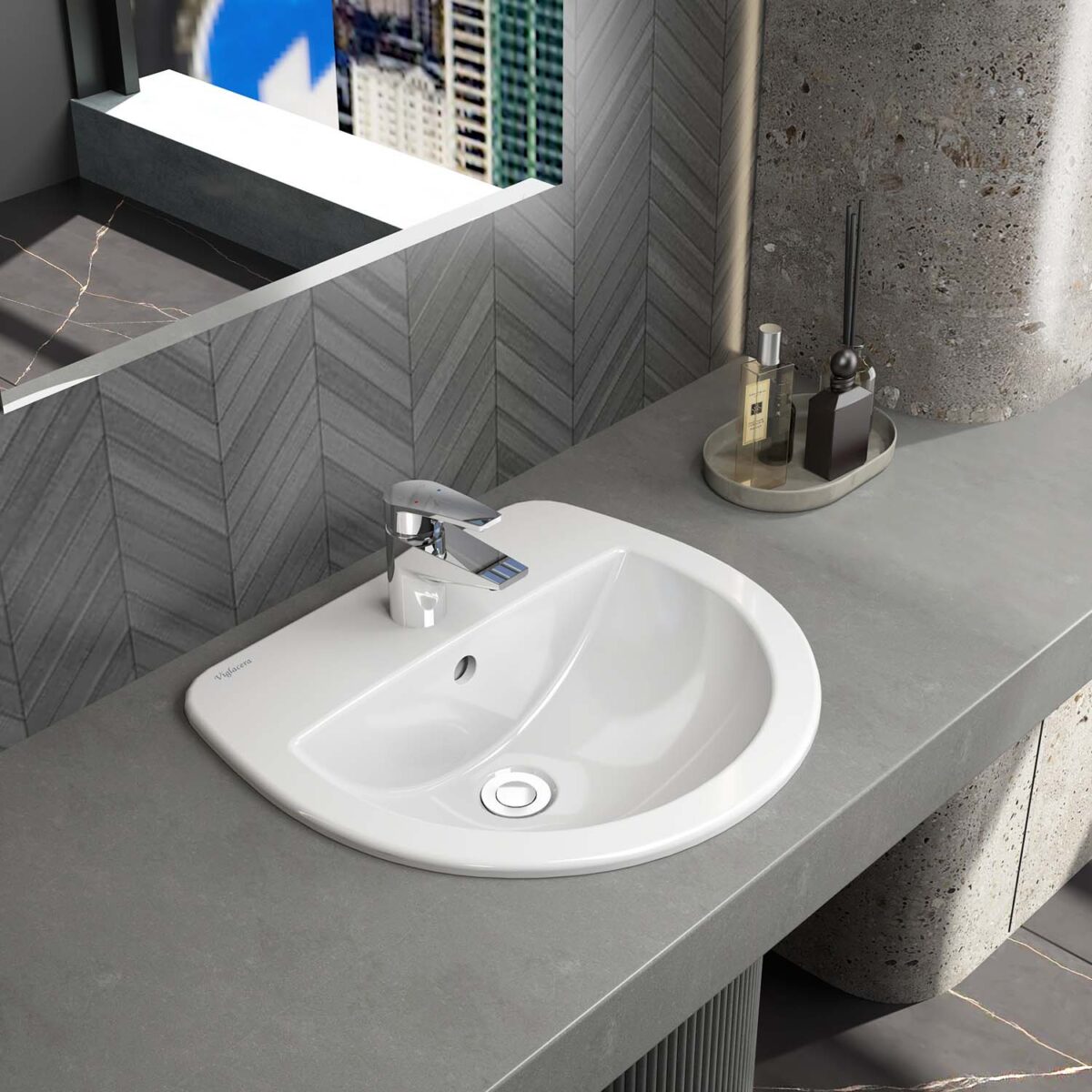 Chậu lavabo dương vành VIGLACERA CD12 - Ảnh 5