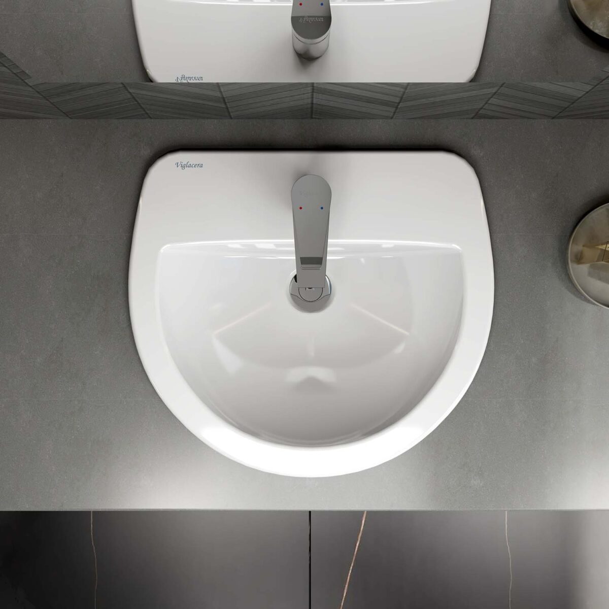 Chậu lavabo dương vành VIGLACERA CD12 - Ảnh 6