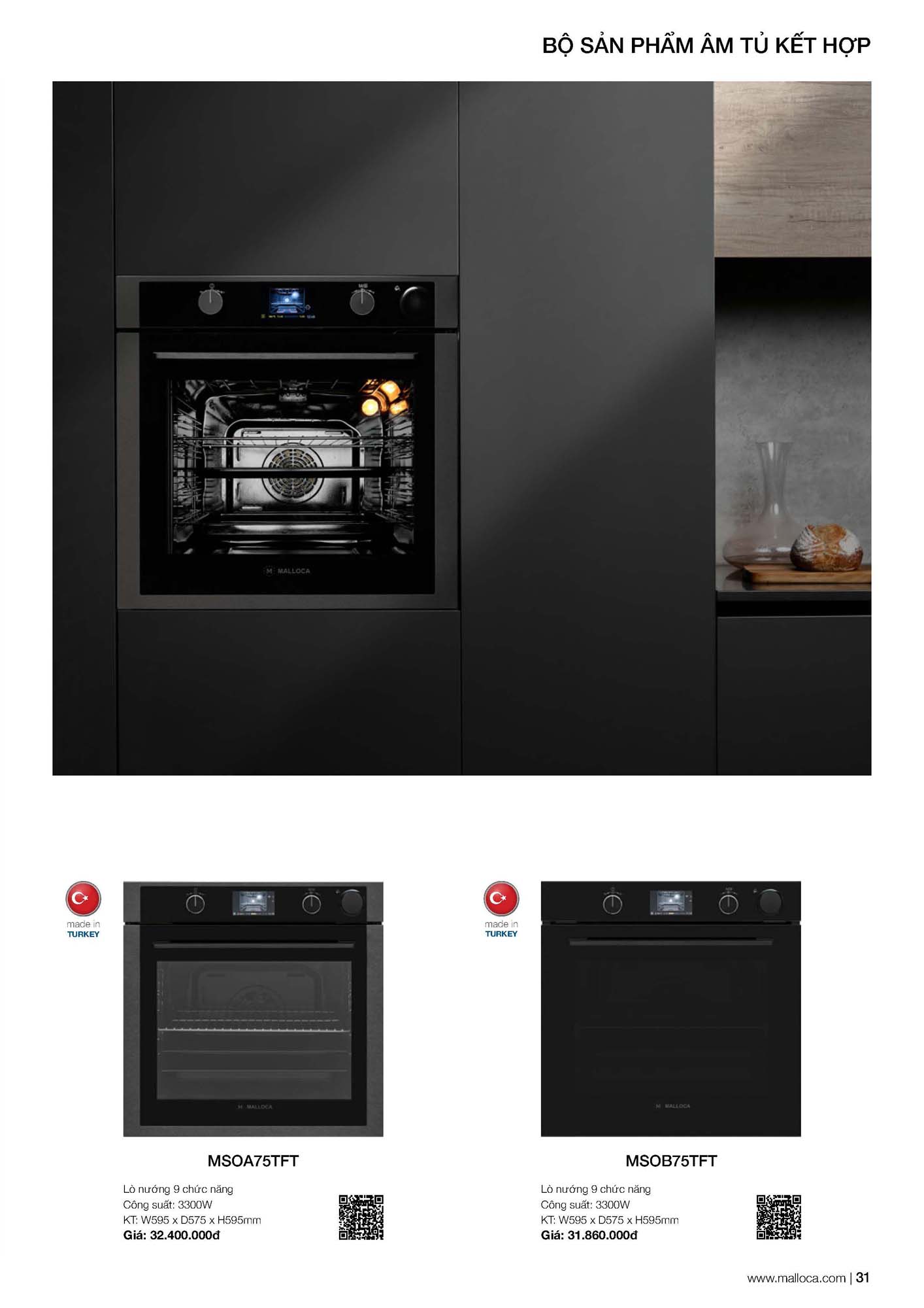 Catalogue MALLOCA 2026 - Bảng giá Thiết bị nhà bếp nhập khẩu 38 Malloca Catalogue Bang gia Page 16 2