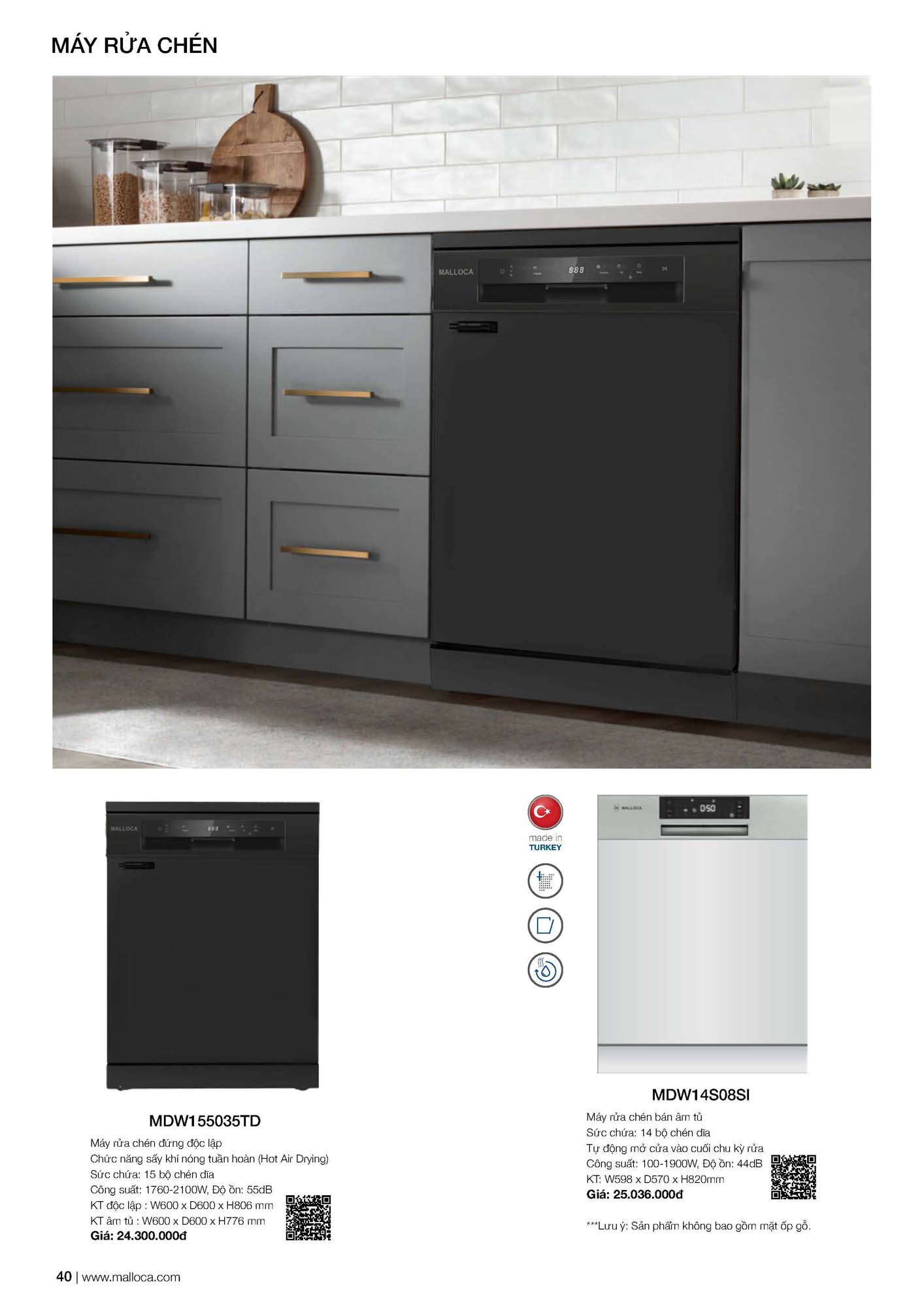 Catalogue MALLOCA 2026 - Bảng giá Thiết bị nhà bếp nhập khẩu 47 Malloca Catalogue Bang gia Page 21 1