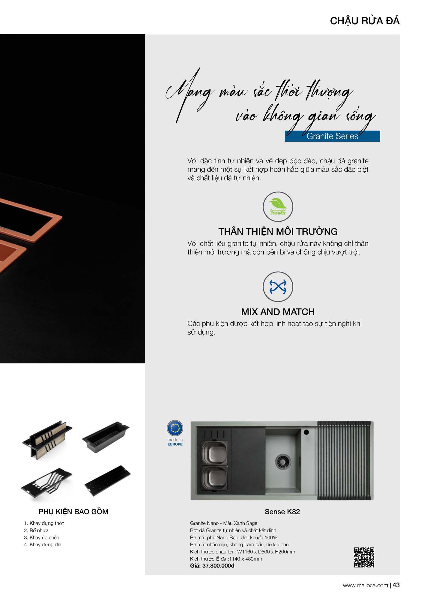 Catalogue MALLOCA 2026 - Bảng giá Thiết bị nhà bếp nhập khẩu 50 Malloca Catalogue Bang gia Page 22 2