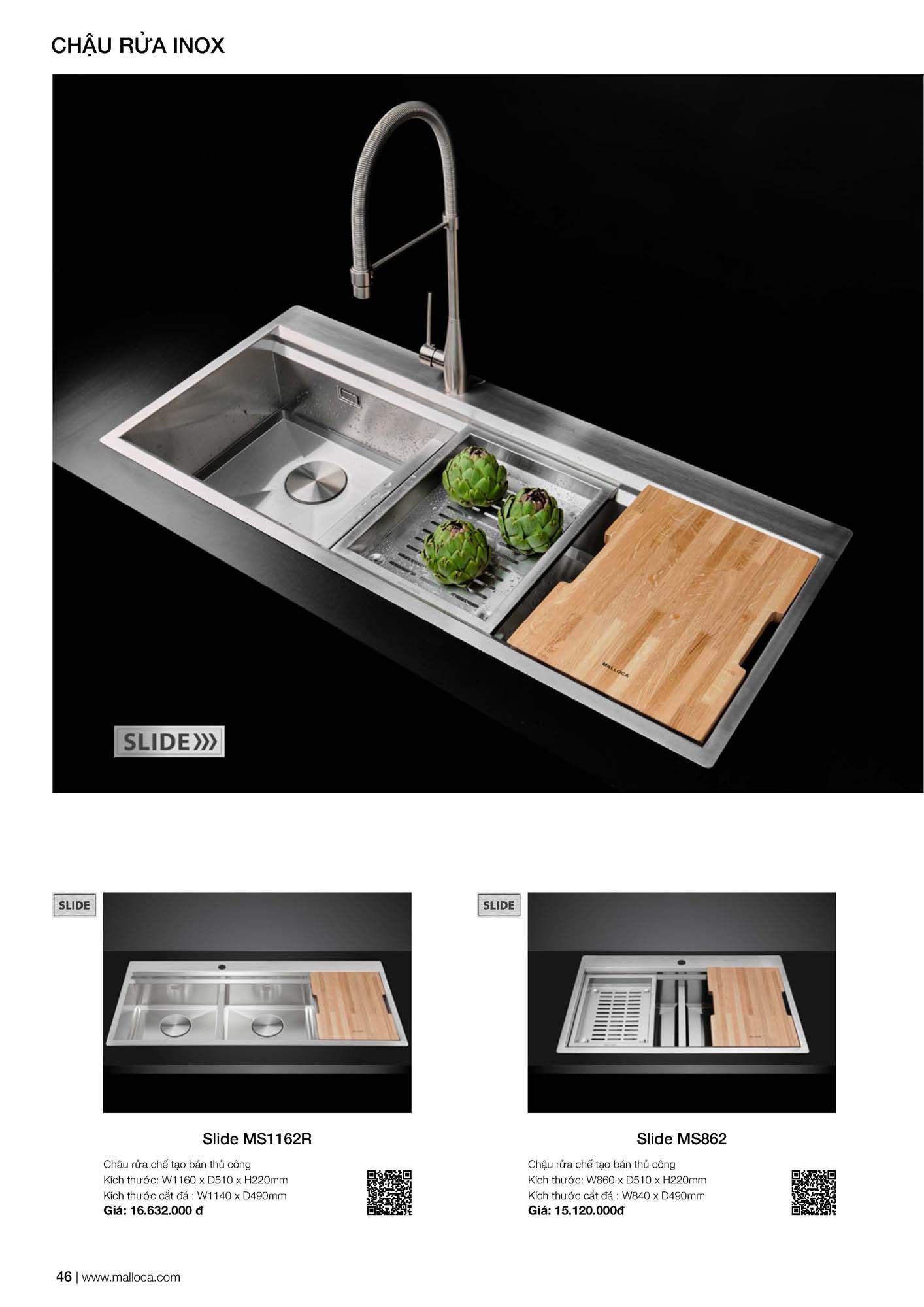 Catalogue MALLOCA 2026 - Bảng giá Thiết bị nhà bếp nhập khẩu 53 Malloca Catalogue Bang gia Page 24 1