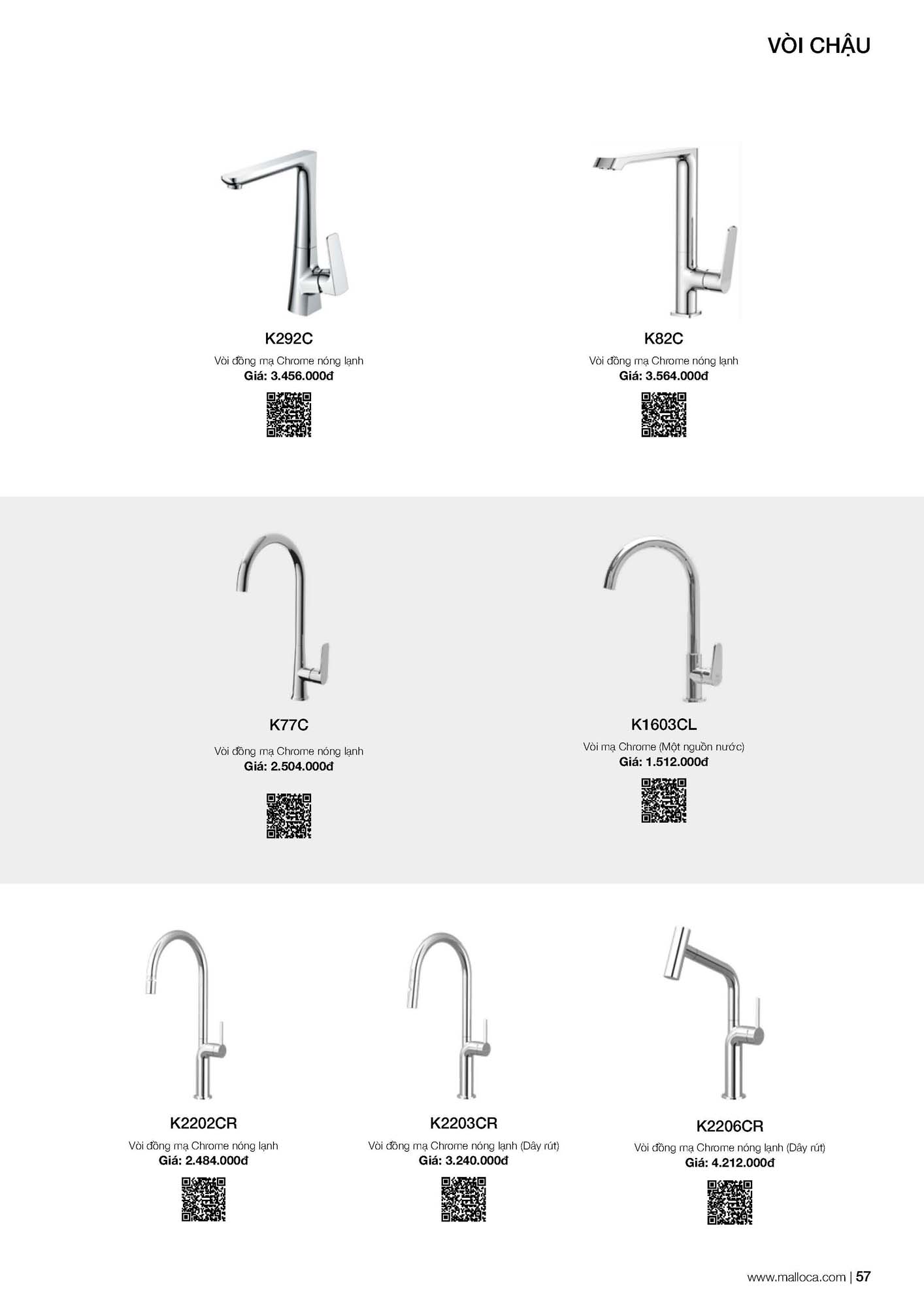 Catalogue MALLOCA 2026 - Bảng giá Thiết bị nhà bếp nhập khẩu 64 Malloca Catalogue Bang gia Page 29 2