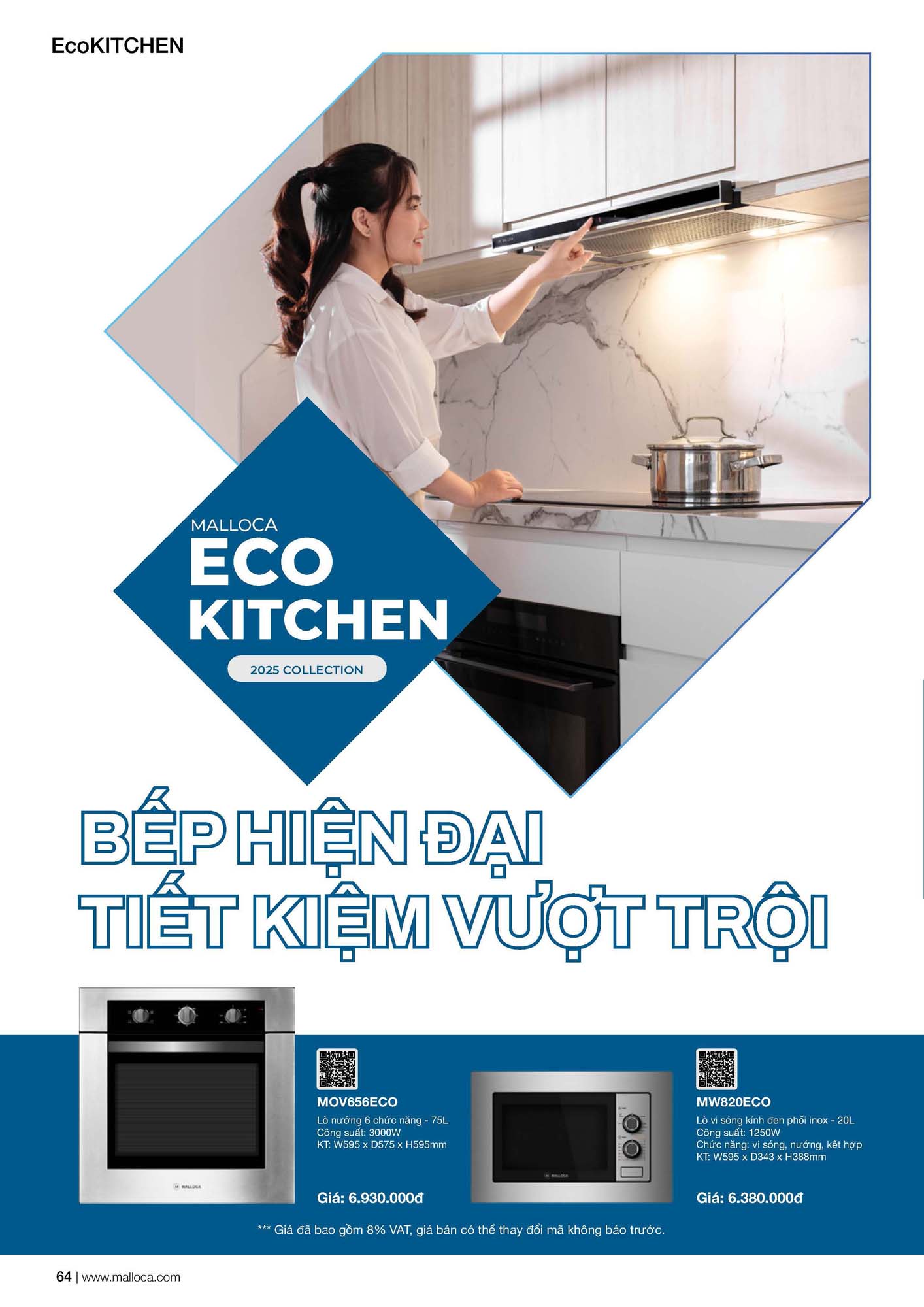 Catalogue MALLOCA 2026 - Bảng giá Thiết bị nhà bếp nhập khẩu 71 Malloca Catalogue Bang gia Page 33 1