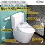 Bồn cầu thông minh CAESAR CD1342 TAF610H nắp rửa điện tử - Ảnh 5