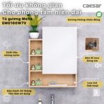 Tủ gương CAESAR EM0160W7V treo tường - Ảnh 5