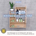 Tủ gương CAESAR EM0160W7V treo tường - Ảnh 8