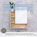 Tủ gương CAESAR EM0160W7V treo tường - Ảnh 9