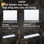 Gương nhà tắm Caesar M753VR kèm kệ kính - Ảnh 2