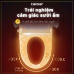 Bồn cầu thông minh CAESAR CD1342 TAF512H nắp rửa điện tử - Ảnh 14