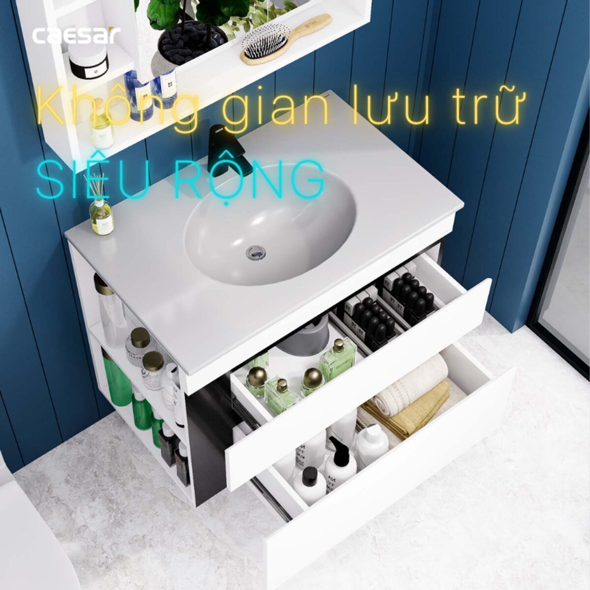 Tủ lavabo CAESAR LF5026 EH15026DDLV - Ảnh 9
