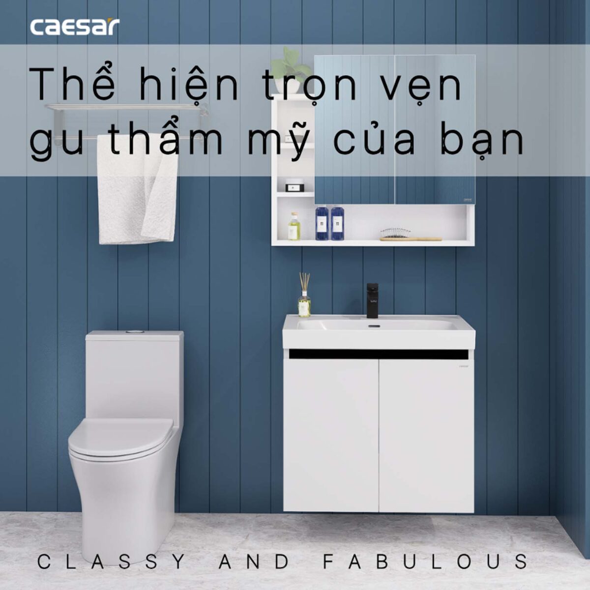 Tủ lavabo CAESAR LF5357 EH15357CRV - Ảnh 5
