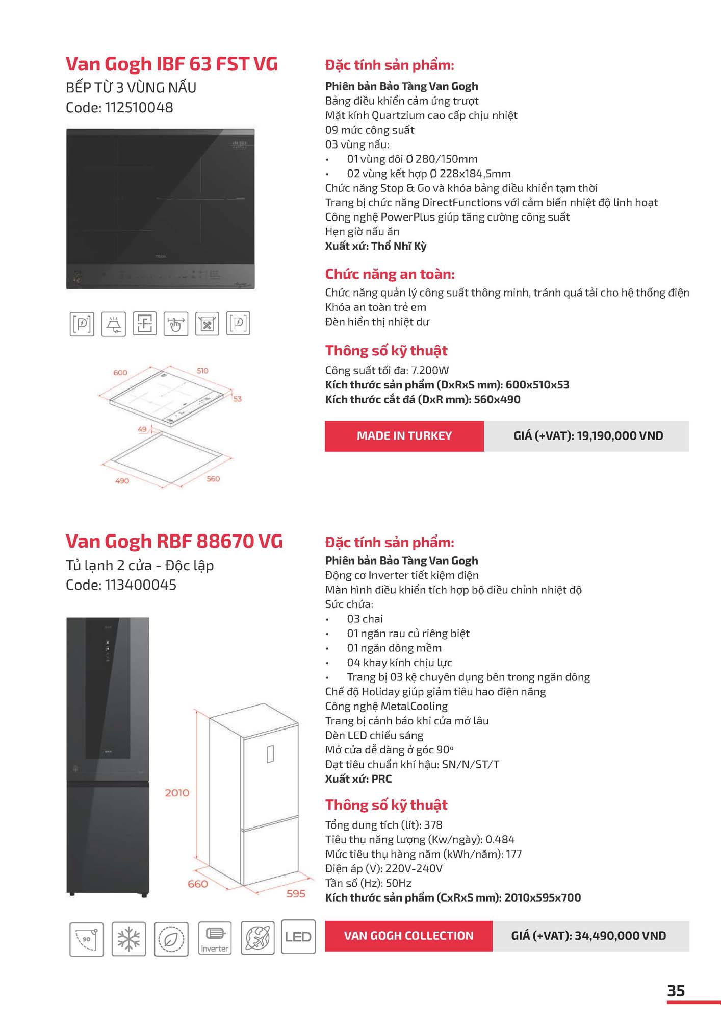 Catalogue TEKA 2026 - Bảng giá Thiết bị nhà bếp 36 VN TEKA CATOLOGUE 2026 Page 035