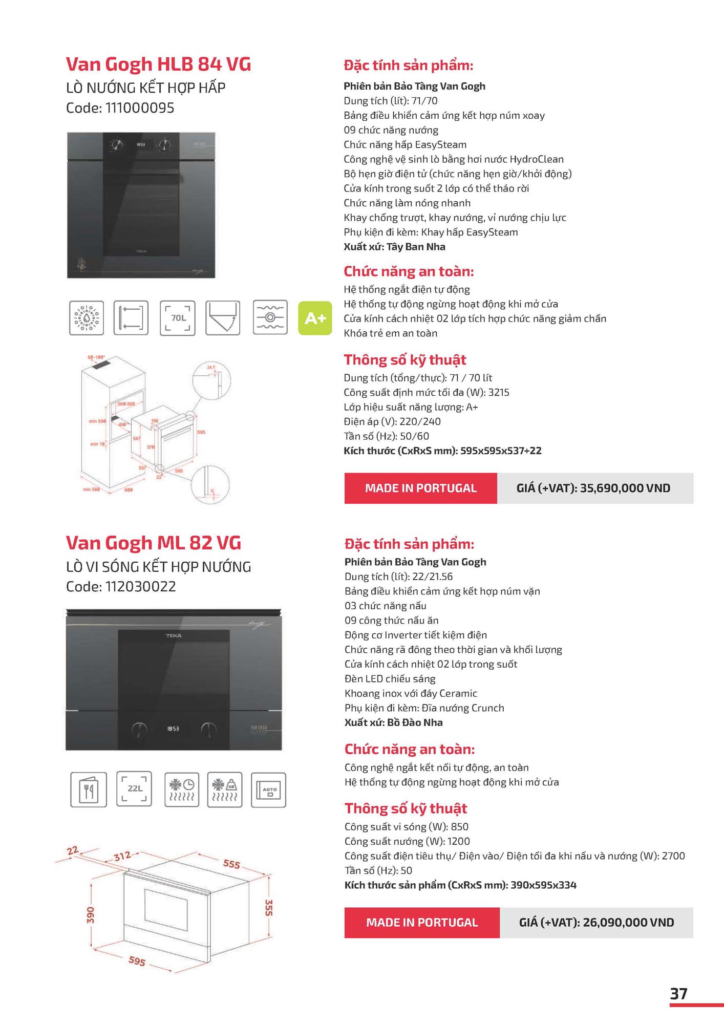 Catalogue TEKA 2026 - Bảng giá Thiết bị nhà bếp 38 VN TEKA CATOLOGUE 2026 Page 037
