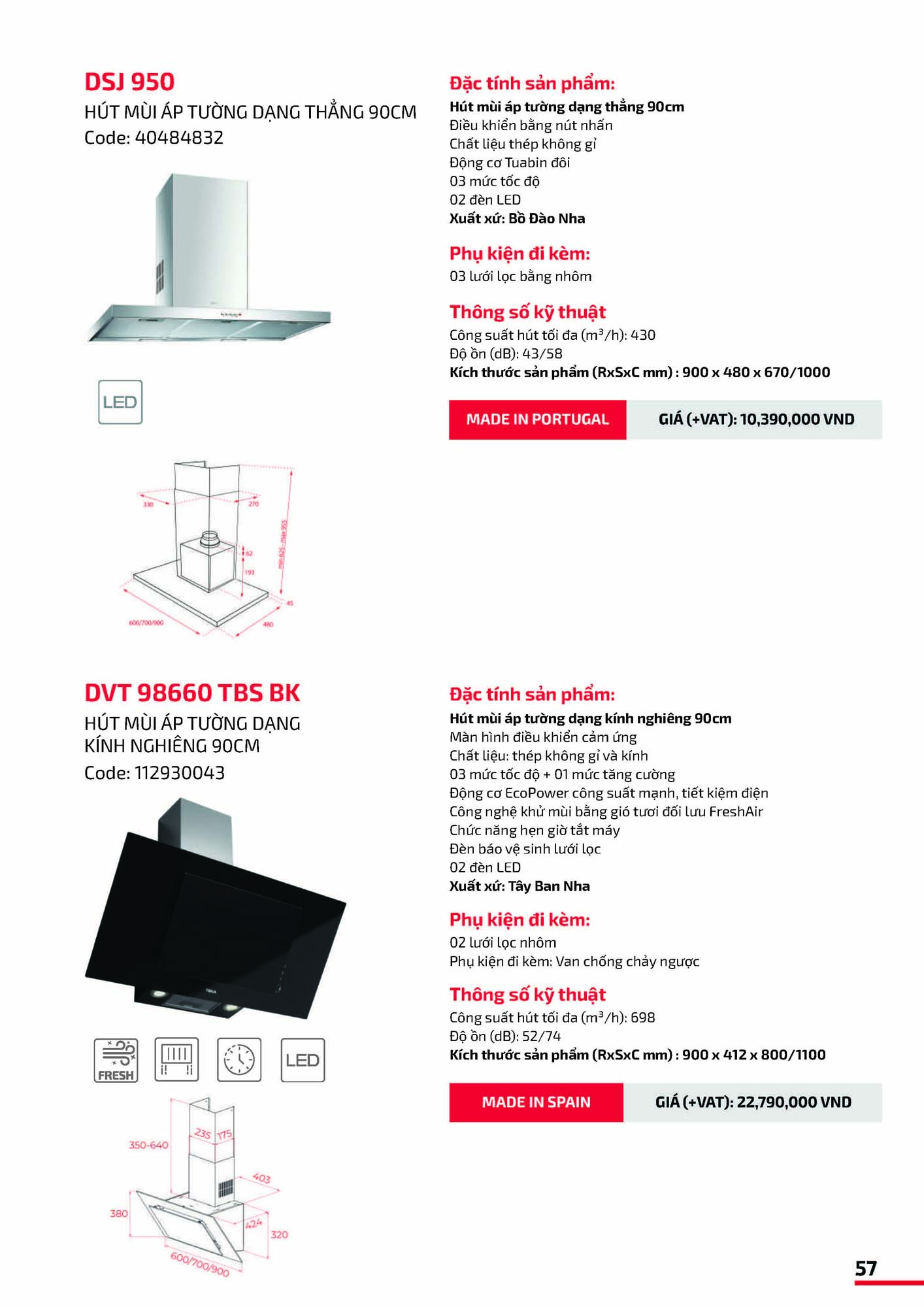 Catalogue TEKA 2026 - Bảng giá Thiết bị nhà bếp 58 VN TEKA CATOLOGUE 2026 Page 057