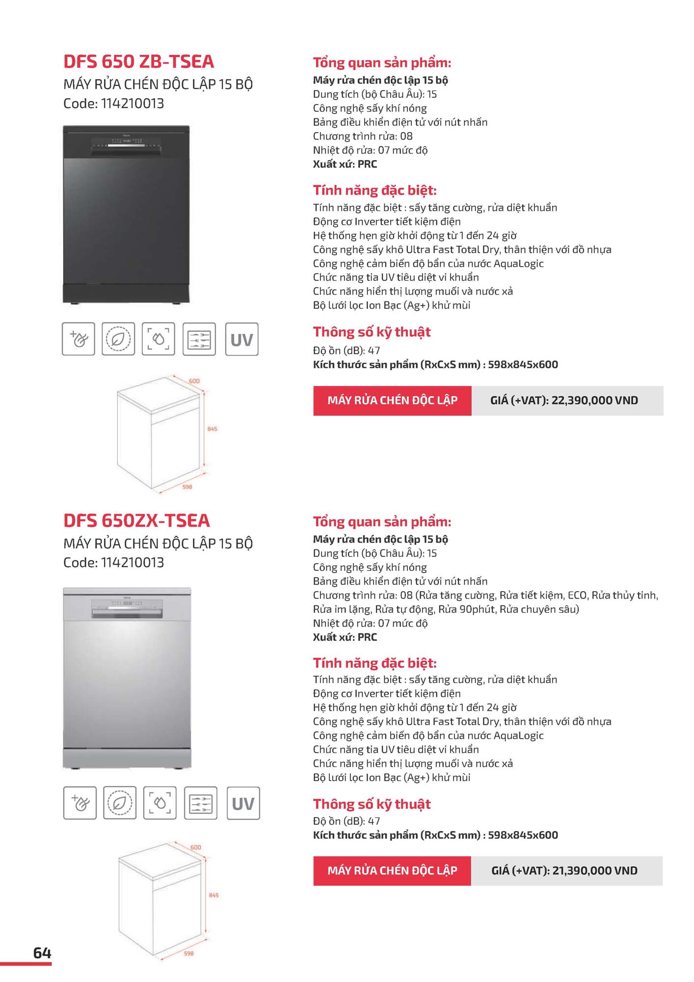 Catalogue TEKA 2026 - Bảng giá Thiết bị nhà bếp 65 VN TEKA CATOLOGUE 2026 Page 064