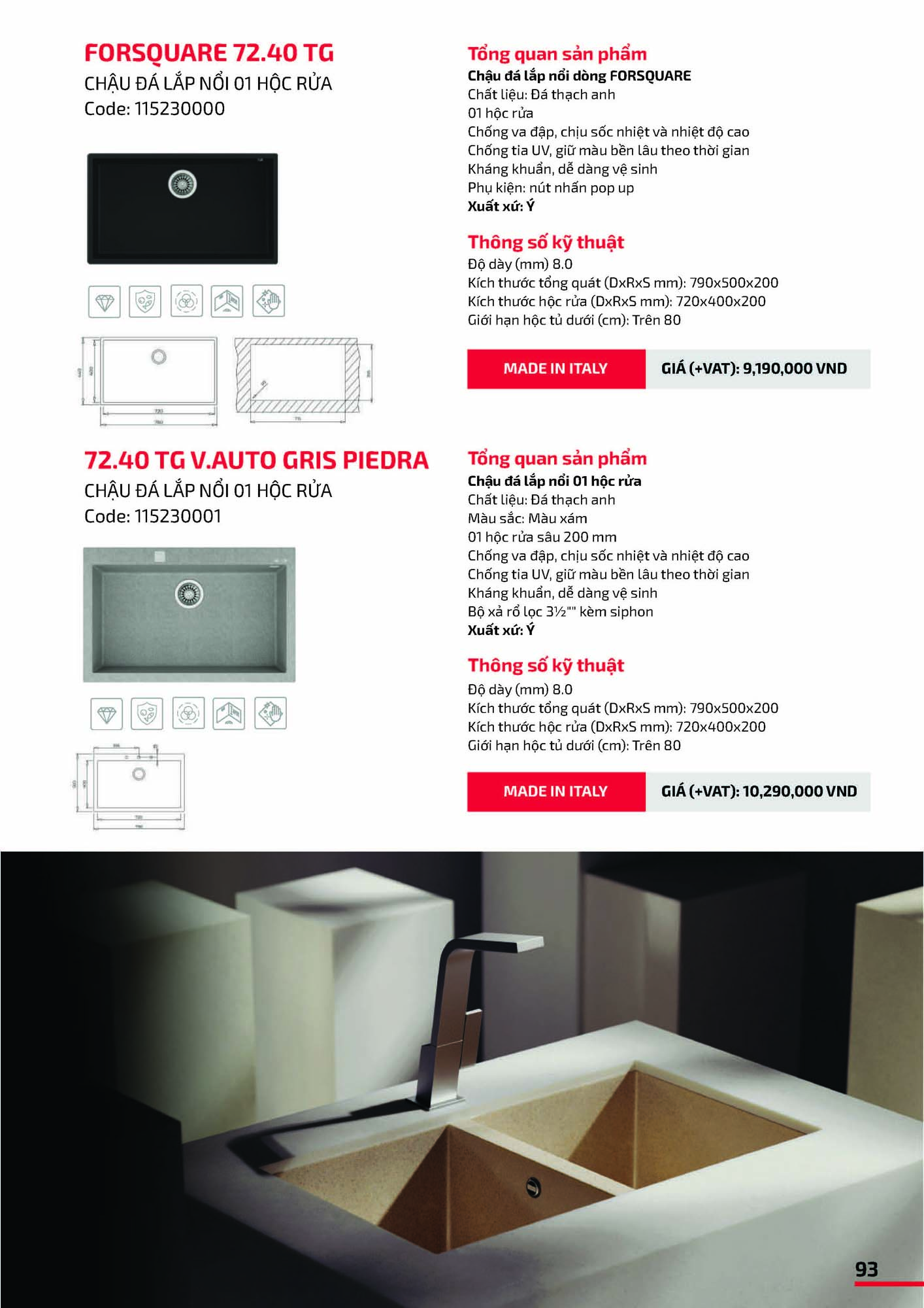 Catalogue TEKA 2026 - Bảng giá Thiết bị nhà bếp 94 VN TEKA CATOLOGUE 2026 Page 093