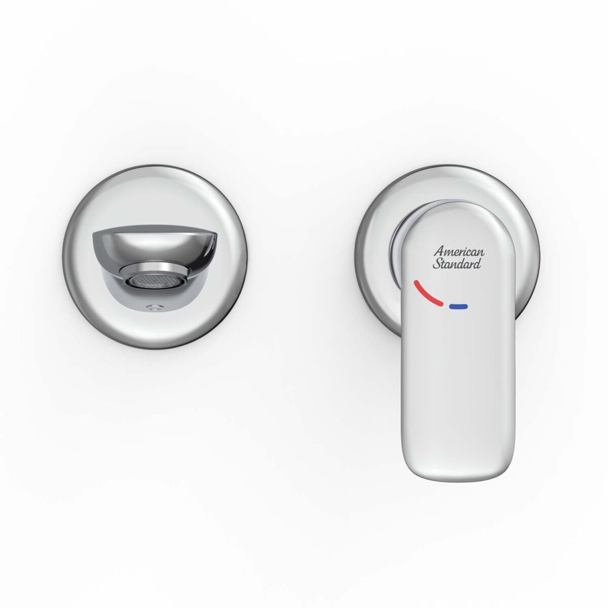 Vòi lavabo AMERICAN STANDARD WF-1M04 2 lỗ âm tường nóng lạnh - Ảnh 4