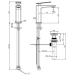 Vòi lavabo AMERICAN STANDARD WF-2414 1124140000 nóng lạnh - Ảnh 2