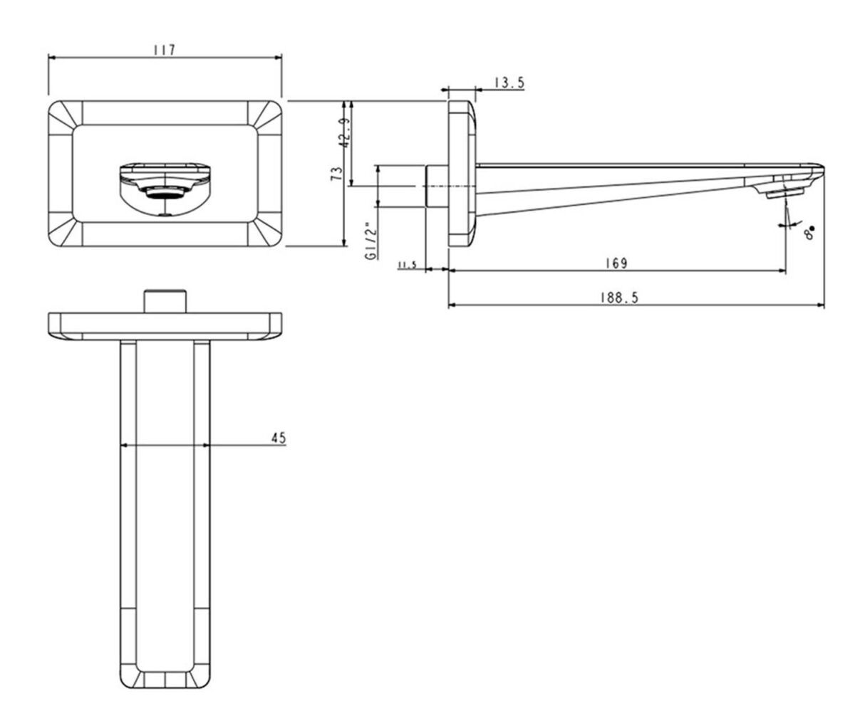 Vòi sen âm tường AMERICAN STANDARD WF-3659 1136590000 - Ảnh 2