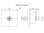 Đầu phun sen âm tường TOTO TBW08008A - Ảnh 2