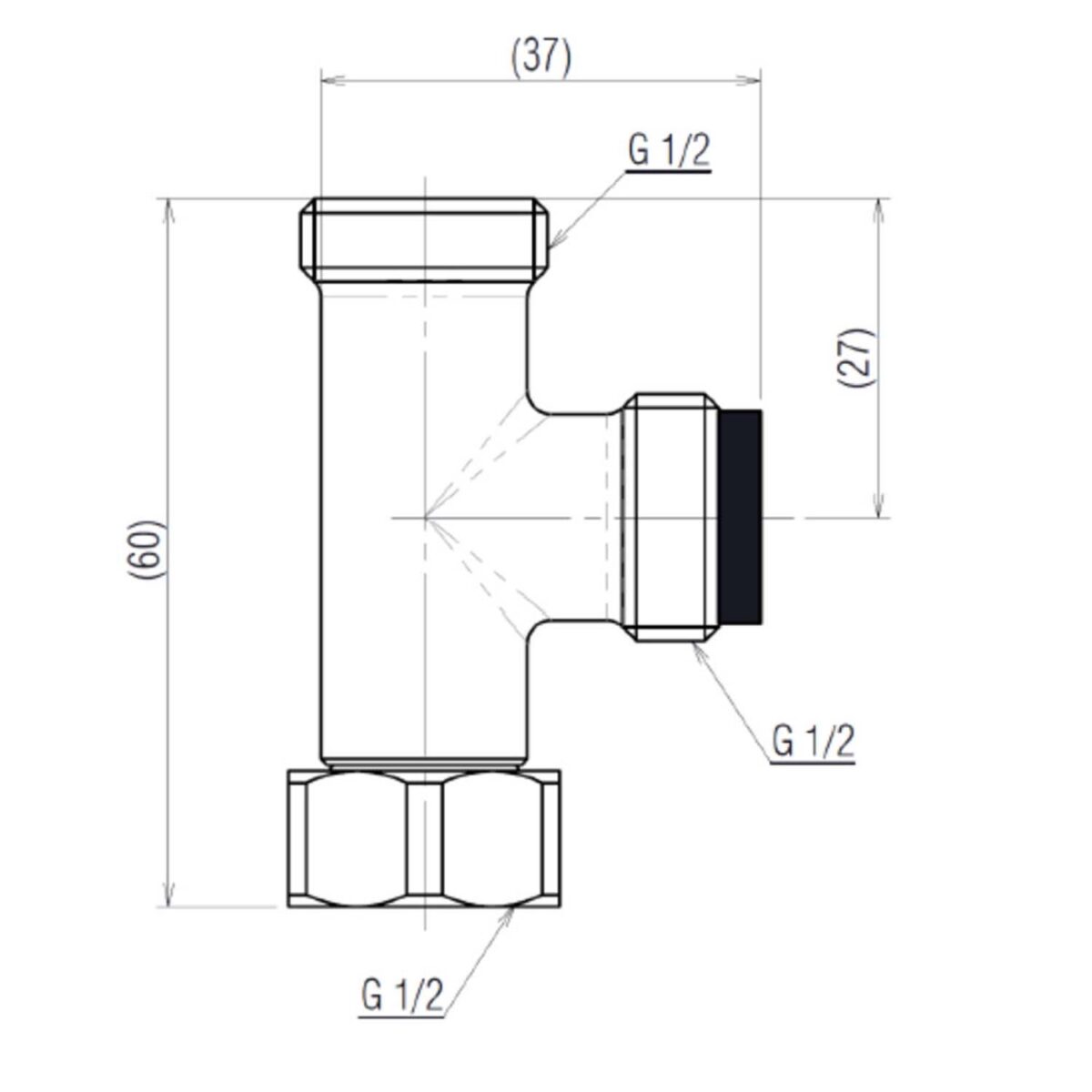 Van khóa T chia nước TOTO HTHX58 - Ảnh 2