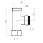 Van khóa T chia nước TOTO HTHX58 - Ảnh 2