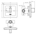 Vòi sen âm tường AMERICAN STANDARD WF-3132 1131320000 nóng lạnh - Ảnh 2