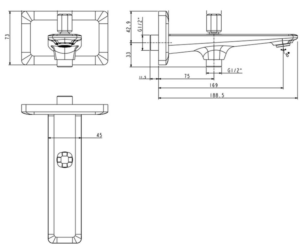 Vòi sen âm tường AMERICAN STANDARD WF-3662 1136620000 - Ảnh 2