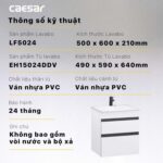 Tủ lavabo CAESAR LF5024 EH15024DDV - Ảnh 2