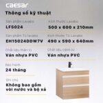 Tủ lavabo CAESAR LF5024 EH15024DDW7V - Ảnh 2