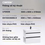 Tủ lavabo CAESAR LF5026 EH15026DDLV - Ảnh 2