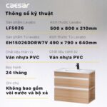 Tủ lavabo CAESAR LF5026 EH15026DDRW7V - Ảnh 2