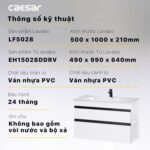 Tủ lavabo CAESAR LF5028 EH15028DDRV - Ảnh 2