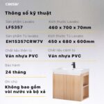 Tủ lavabo CAESAR LF5357 EH15357CRW7V - Ảnh 3
