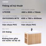 Tủ lavabo CAESAR LF5358 EH15358CLW7V - Ảnh 2