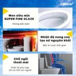 Bồn cầu thông minh CAESAR CD1342 TAF512H nắp rửa điện tử - Ảnh 6