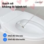 Bồn cầu thông minh CAESAR CD1342 TAF060 nắp rửa cơ - Ảnh 11
