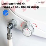 Bồn cầu thông minh CAESAR CD1342 TAF060 nắp rửa cơ - Ảnh 12