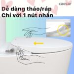 Bồn cầu thông minh CAESAR CD1342 TAF060 nắp rửa cơ - Ảnh 13