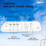 Bồn cầu thông minh CAESAR CD1342 TAF400H nắp rửa điện tử - Ảnh 10