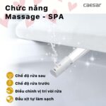 Bồn cầu thông minh CAESAR CD1342 TAF400H nắp rửa điện tử - Ảnh 12