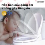 Bồn cầu thông minh CAESAR CD1342 TAF400H nắp rửa điện tử - Ảnh 13