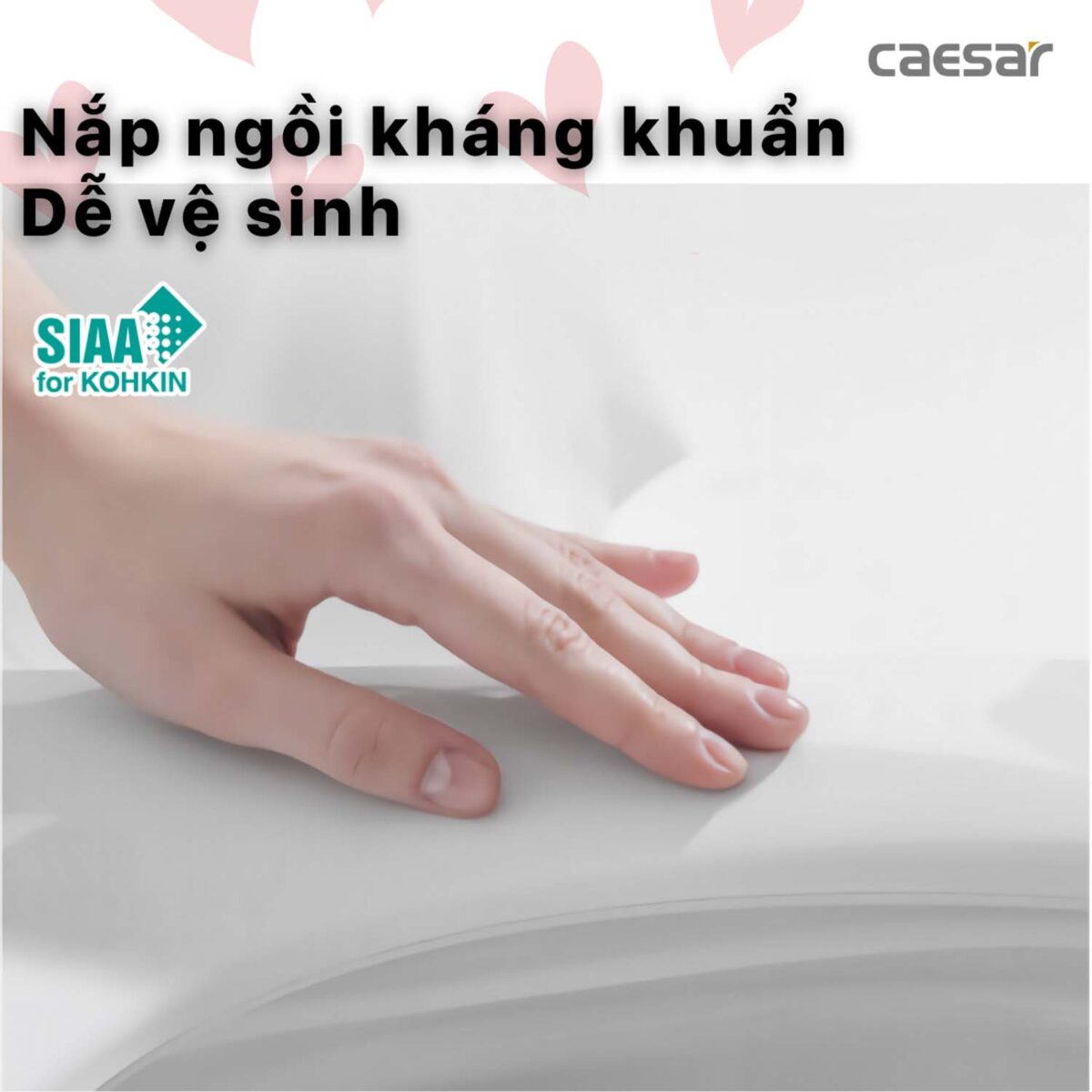 Bồn cầu thông minh CAESAR CD1342 TAF400H nắp rửa điện tử - Ảnh 16