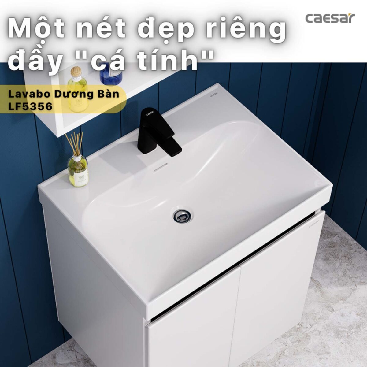 Chậu lavabo đặt bàn CAESAR LF5356 - Ảnh 3