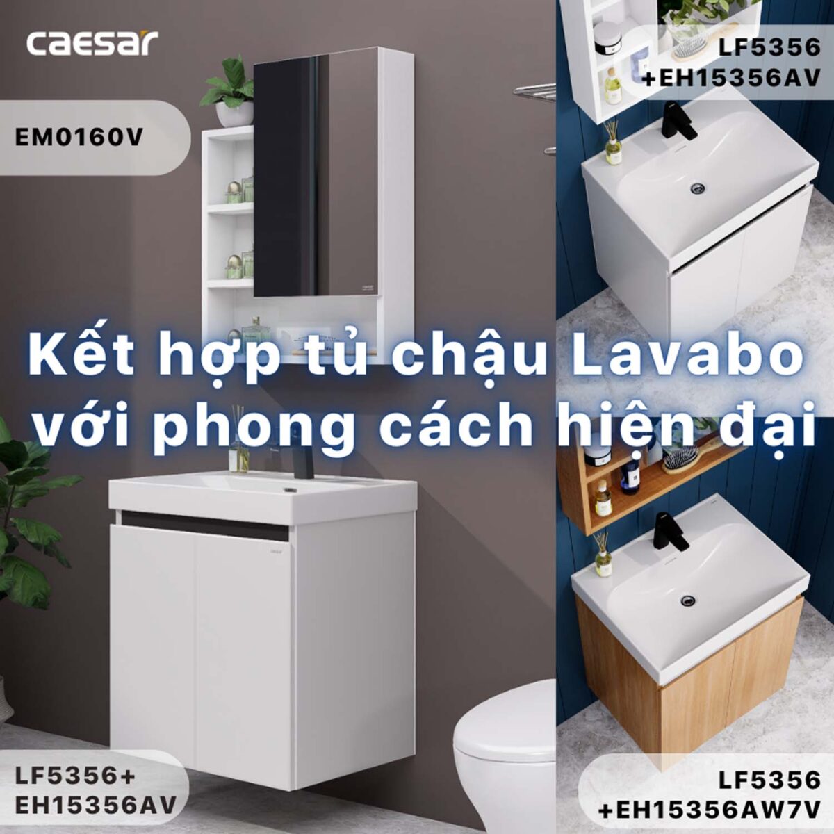 Chậu lavabo đặt bàn CAESAR LF5356 - Ảnh 5