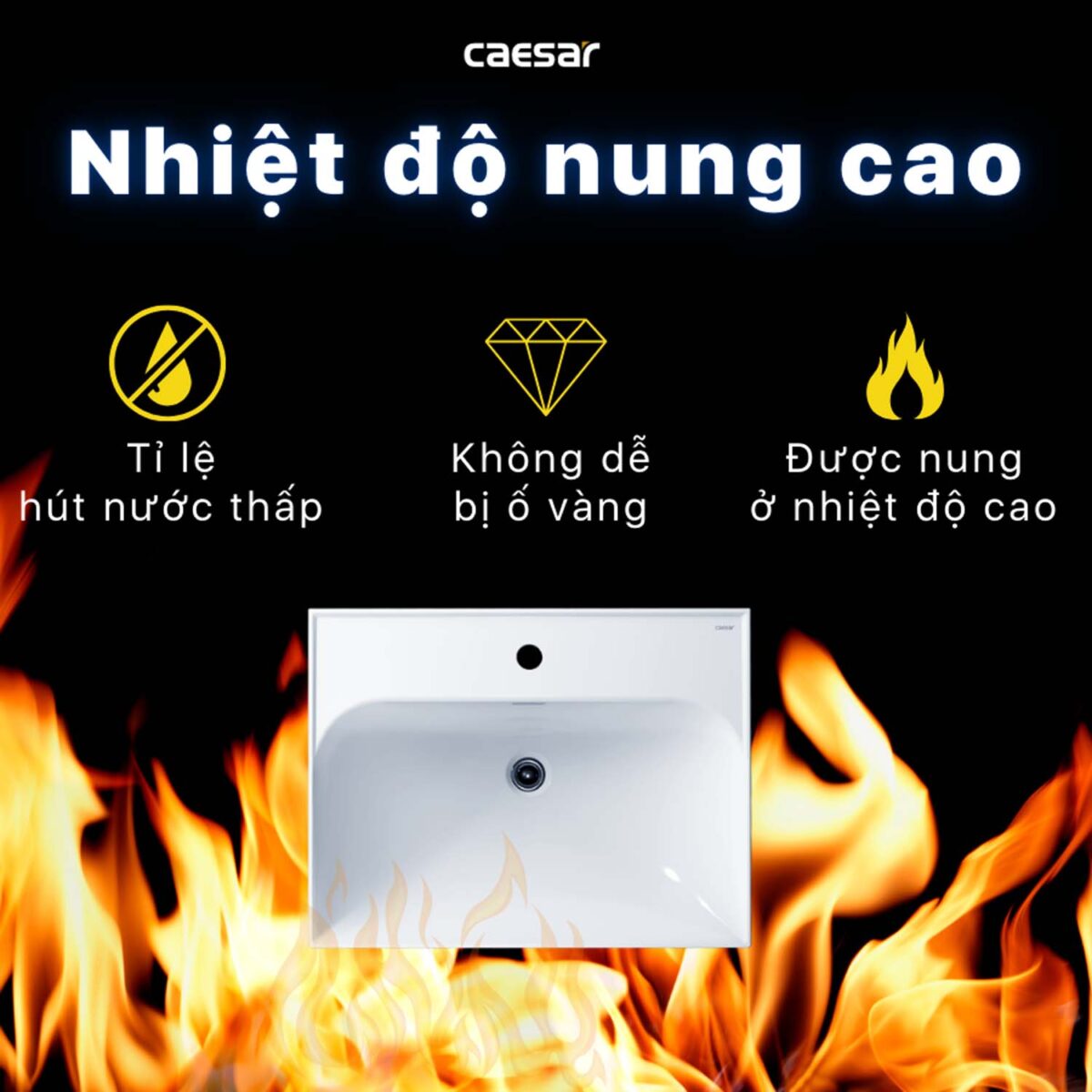 Chậu lavabo đặt bàn CAESAR LF5356 - Ảnh 11