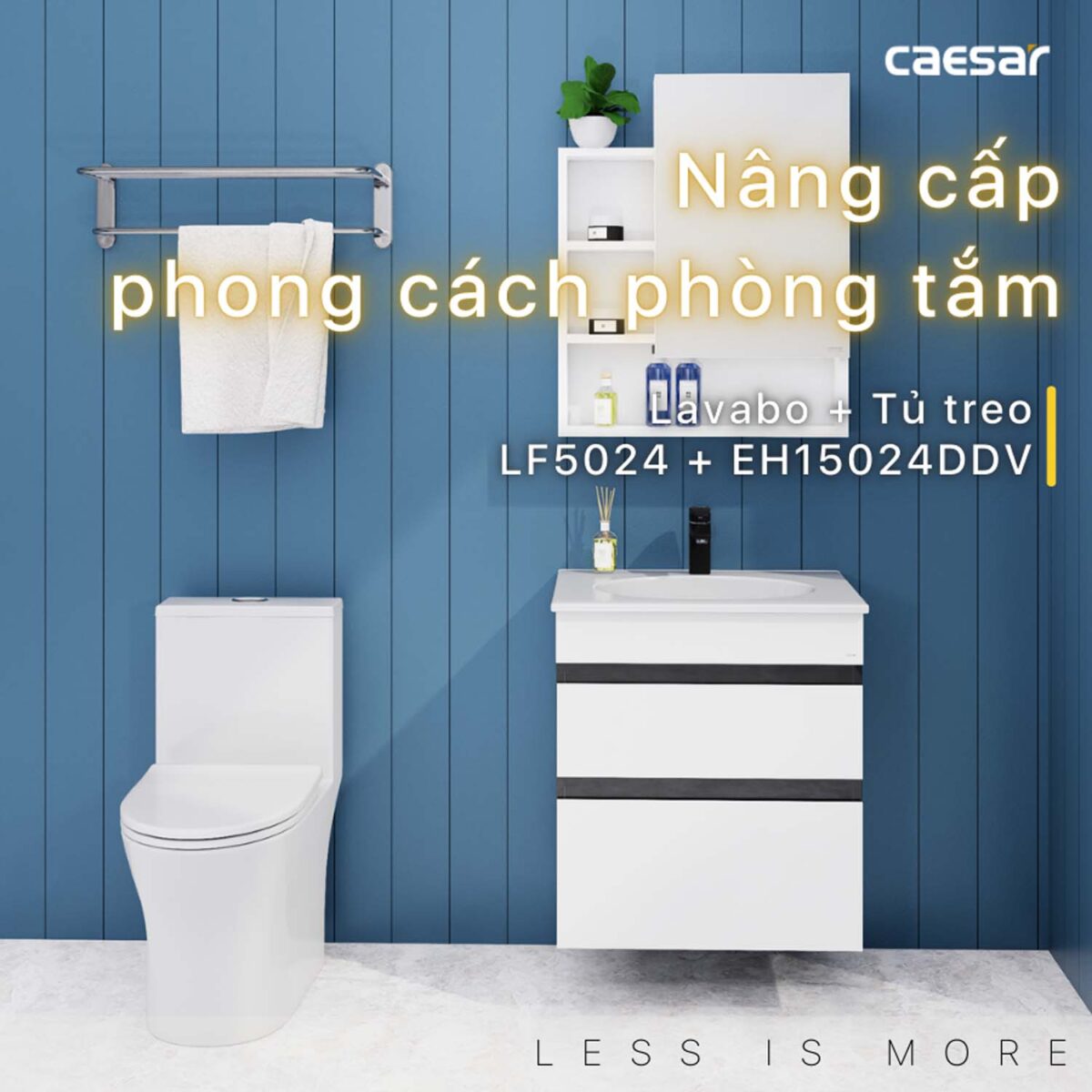 Tủ lavabo CAESAR LF5024 EH15024DDV - Ảnh 3